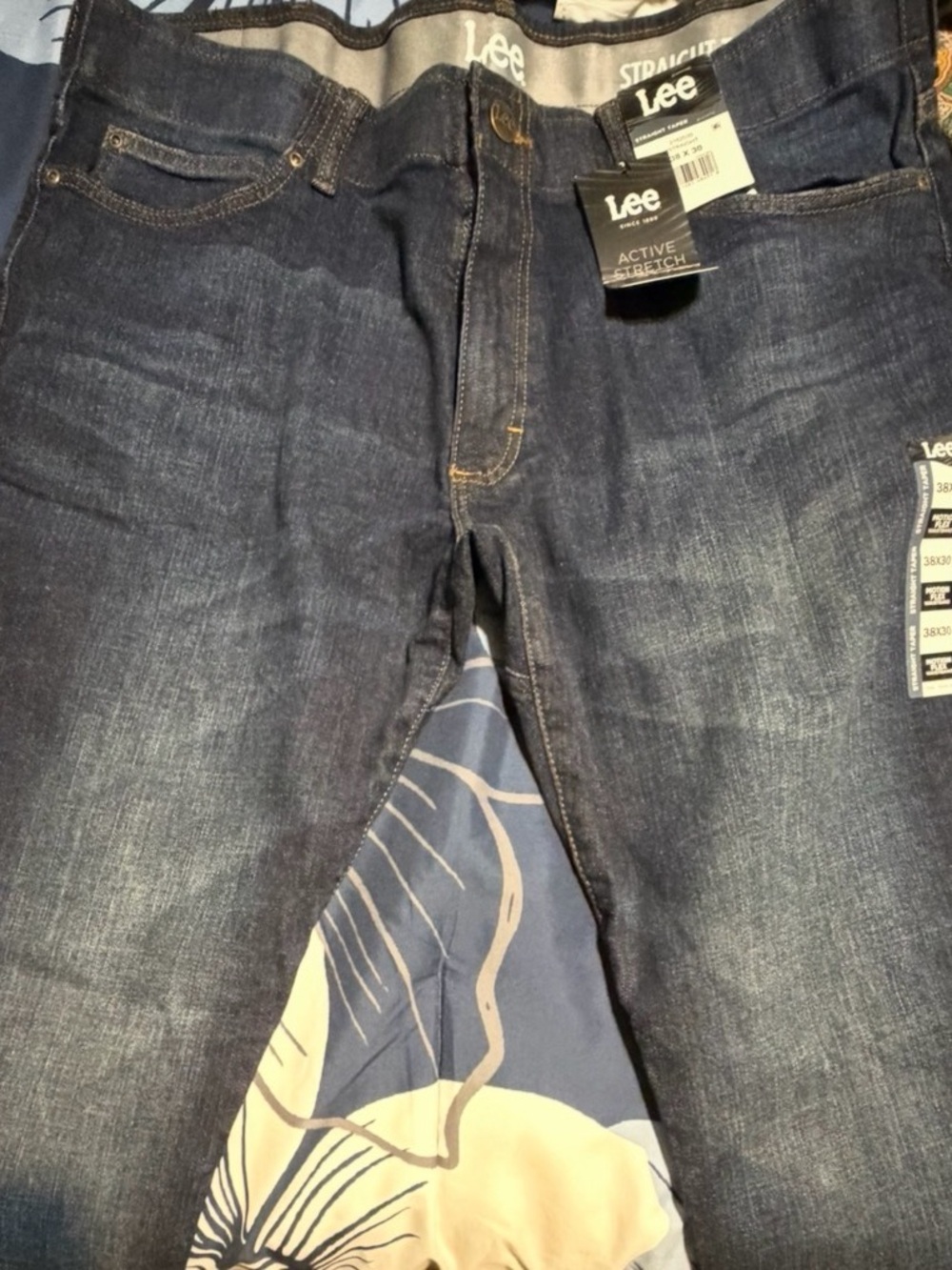 Lee Straight Leg Jeans in Dark Indigo